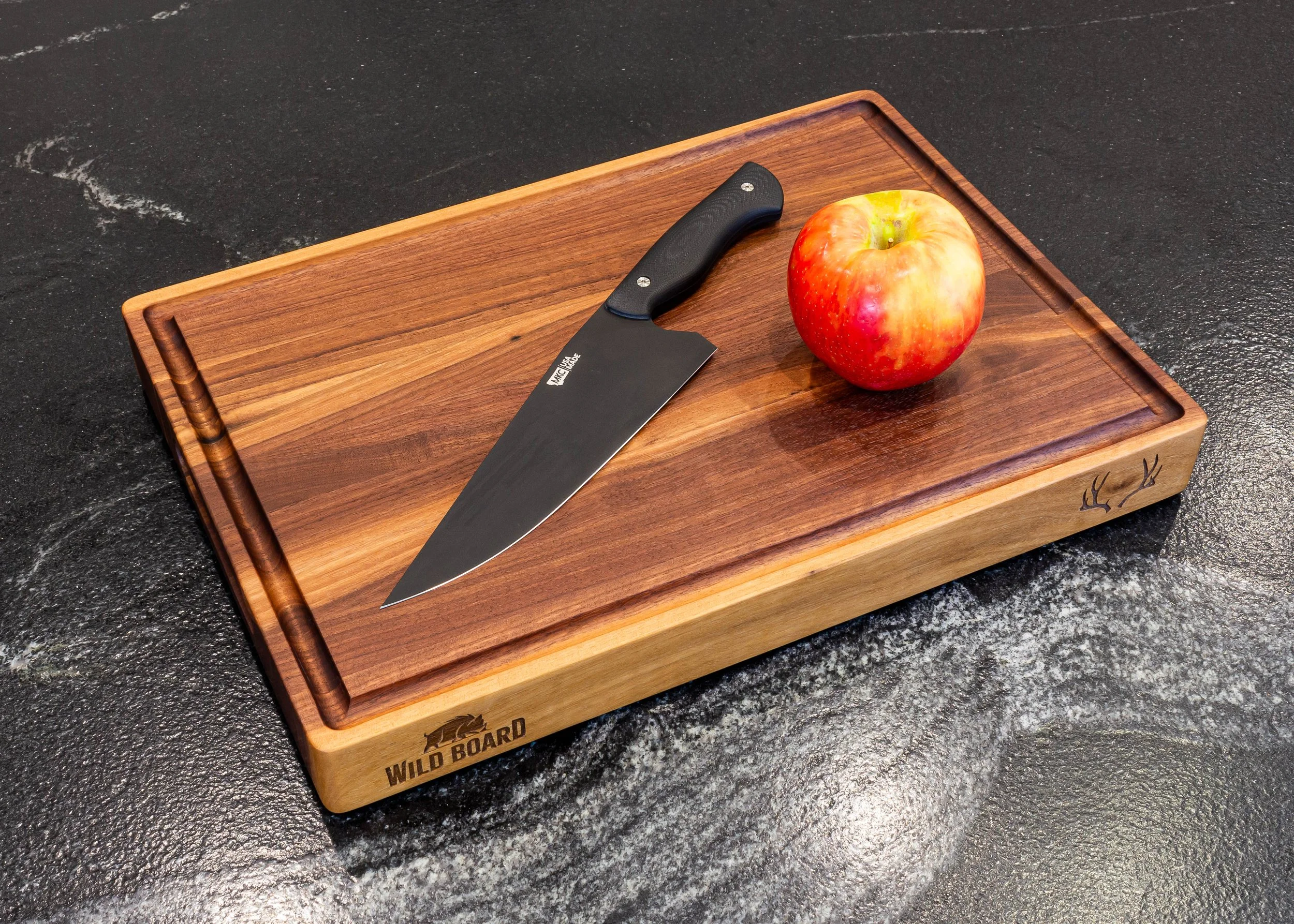 Muley Hardwood Cutting Board with Juice Groove — Wild Board Studio
